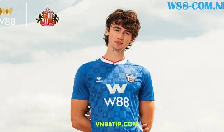 SUNDERLAND CÔNG BỐ ÁO ĐẤU SÂN KHÁCH W88 MÙA GIẢI 2025/26